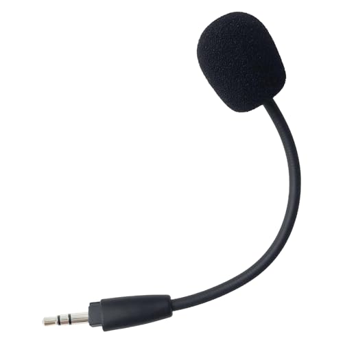 SPTSSWET Micrófono de repuesto compatible con Corsair HS35 HS45 Gaming Headset Micrófono desmontable para PS5, PS4, micrófono con cancelación de ruido de 3,5 mm, negro