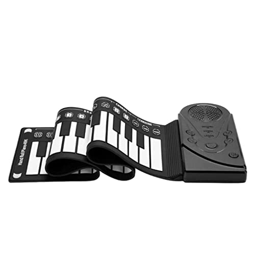 WOGDTNCE 49 61 Touches Roll up MIDI Flexible Flexible Piano Silicone Portable Portable Portable Doux Doux Clavier Instruments de Musique (Couleur: 49 Touches Noir) liuguifeng (Color : 49 Key Black)