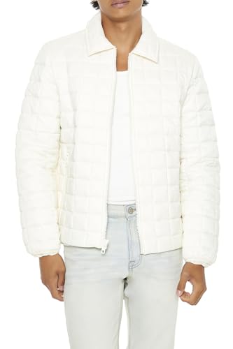 Forever 21 Men's Quilted Zip-up Bomber Jacket - Product Details