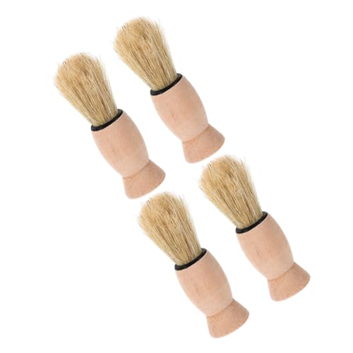 SHERCHPRY Hand Crafted Shaving Brush Set for Men Wood Handle Safety Razor Brush Beard Cleaning Tool for Dad Boyfriend Barber Wet Shave
