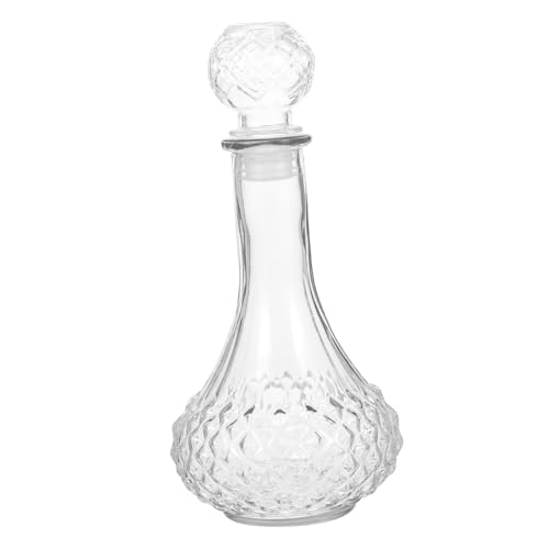 VERDANVERSE Decantador de Vidrio Transparente para Whisky y Vino Diseño Elegante y Duradero Almacenamiento Práctico para Licores y Jugos y Experiencia de Bebida