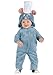Infant Disney and Pixar Ratatouille Remy Costume with Plush Jumpsuit & Attached Hood for Baby Halloween Dress Up Outfit 12/18 Months