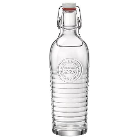 Bormioli Rocco Officina 1825 Vintage Flip Top Glass Bottle - 1200 Milliliter Cover