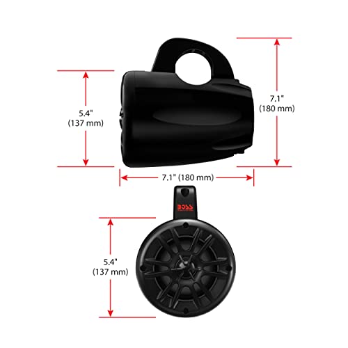 Boss Audio Systems MRWT40 Atv Utv Marine Weatherproof Waketower System - 4 Inch Stereo Speakers thumb #5