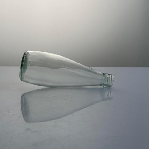 Image of Glassbunny 250ml Transparent Glass Bottle with Stainless Steel Lid & Anti-Slip Bottom, Leak-Proof, Reusable for Home, Office, Gym & Travel Pack of 3