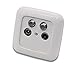 Price comparison product image 5-Year Warranty in EBROM® Busch-Jaeger Complete Set 4-Hole Radio/TV/SAT/Antenna Socket for Twin Receiver CATV (* *) WISI + Frame Reflex SI Alpine Adapter Ring & Cover A20092