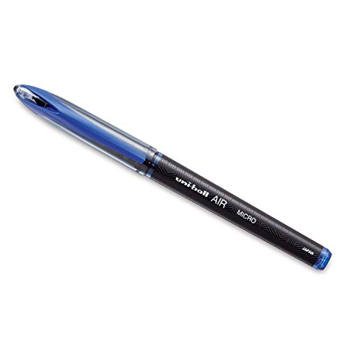 Image of uni-Ball UMR-10 Refill & Uniball Air UB188M Roller Ball Pen Set - Pack of 6 (Blue)