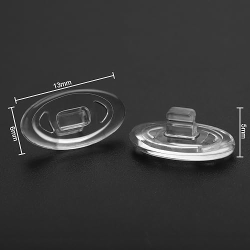 Clear Replacement Nose Pads for Oakley Wiretap/Whisker/Crosshair 1.0/2.0; for Maui Jim Baby Beach/Kahuna/Kawika3