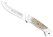 Puma SGB Griz POM Commando Staghorn Hunting Knife with Leather Sheath