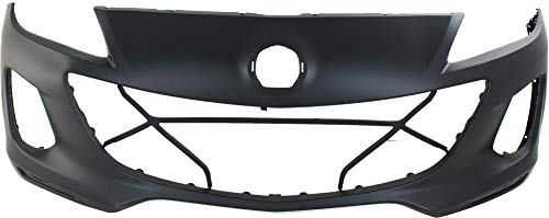 Evan Fischer Front Bumper Cover Compatible with 2012-2013 Mazda 3 Primed Hatchback/Sedan 2.0L/2.5L