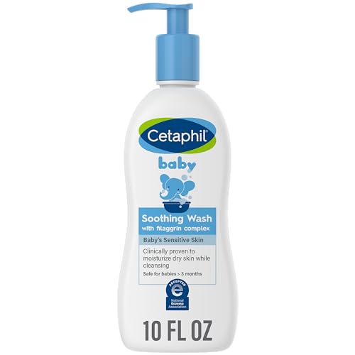 Image of Cetaphil Baby Soothing Wash, Paraben Free, Hypoallergenic, Colloidal Oatmeal, Dry Skin, Soap Free, Safe for Babies Older than 3 Months, 10 Fluid Ounce (Packaging May Vary)