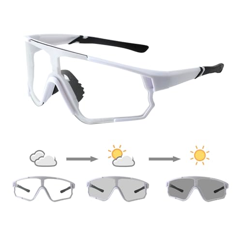 Long Keeper Cycling Sunglasses UV400 (White)