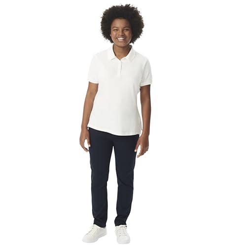 French Toast Womens Short Sleeve Stretch Pique Polo Shirt3
