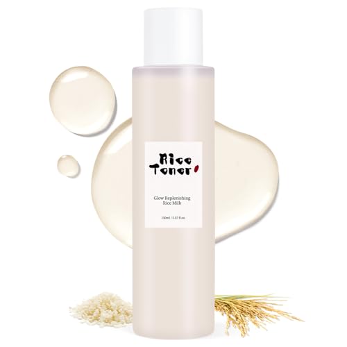Toner for Face, Rice Toner Facial Deep Moisturizing, Milky Rice W...