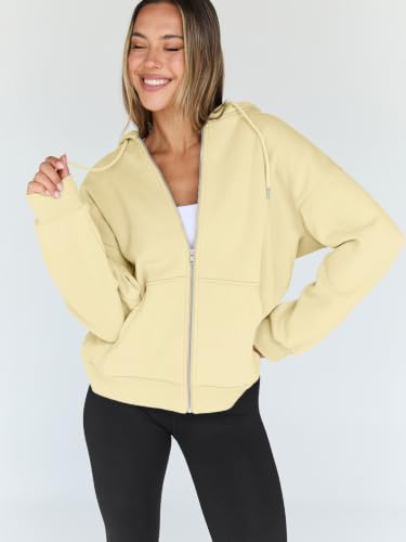 Image of Trendy Queen Womens Oversized Zip Up Hoodies Y2K Fall Sweatshirts 2026
