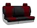 Coverking Custom Fit Rear 60/40 Bench Seat Cover for Select Ford F-250/350 Super Duty Models - Neosupreme (Wine with Black Sides)