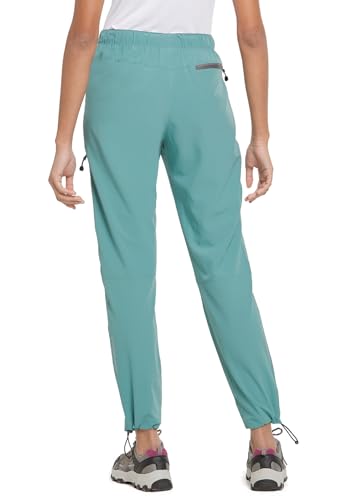baleaf Women's Hiking Pants Quick Dry Lightweight Water Resistant Elastic Waist Cargo Pants for All Seasons