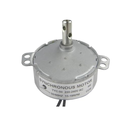 CHANCS Motor de engranaje reductor TYC-50 220V 15-18r/min CCW El motor de la plataforma giratoria