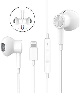 Headphones for iPhone, Stereo Earphones for iPhone 8 Magnetic in-Ear Headphones Wired Earbuds