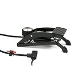 エマーソン(Emerson) 踏みマッチョXクロス シングルポンプ ブラック 最高圧力800kPa マルチヘッド採用 米・英・仏式が一つの口金で 踏むだけで空気が入るフットポンプ 歪みや変形に強い高剛性フレーム 新SG規格適合品 バイク・自転車・自動車・レジャー用品に EM-554BK