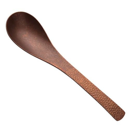 Purecopper-Retro Copper Tableware, Japanese Handmade Hammered Texture Copper Spoon, Suitable for Home and Restaurant - Dessert spoon?Coffee spoon?Teaspoon?1PC)