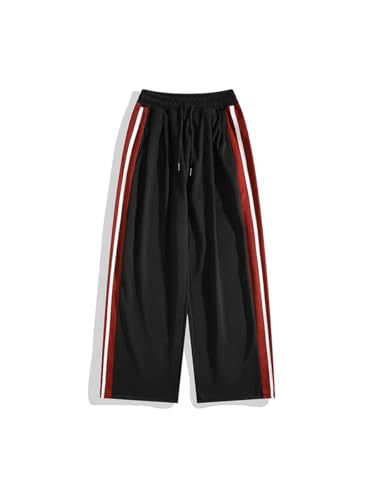 MORISTE Men's Trouser Patchwork Casual American high-Waist Sport Pants for Men2