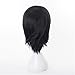YukiHalolj JJK Anime wigs for Okkotsu Yuta Cosplay Wig - Short Black Synthetic Halloween Wig with Wig Cap for Costume Party