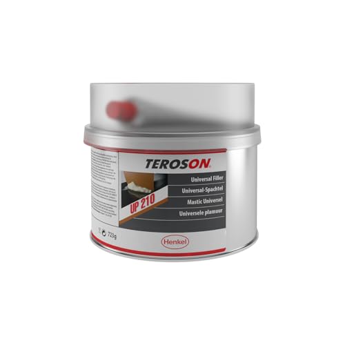 TEROSON UP 210 Mastic Polyester Carrosserie 1815 g, Réparation Bosses et Rayures, Pour Acier Aluminium Fibre de Verre, Préparation Mise en Peinture Auto