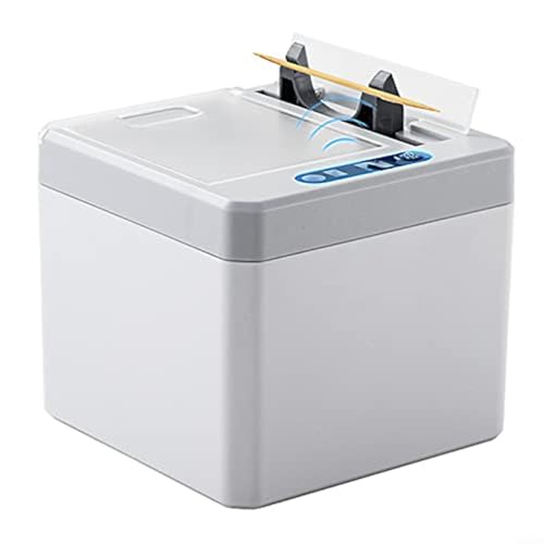 EXTRWORY Porte-cure-dents électrique avec capteur automatique, grande capacité, alimenté par USB, boîte de rangement hygiénique pour cuisine, salle de bain, bureau (gris)