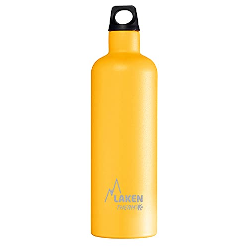 Botella térmica acero inox. 18/8-0,75L - Amarillo