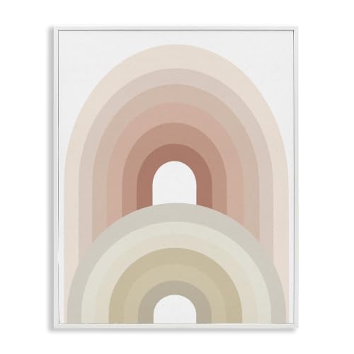 Stupell Industries Big Little Rainbow Desert Terracotta Palette Beige