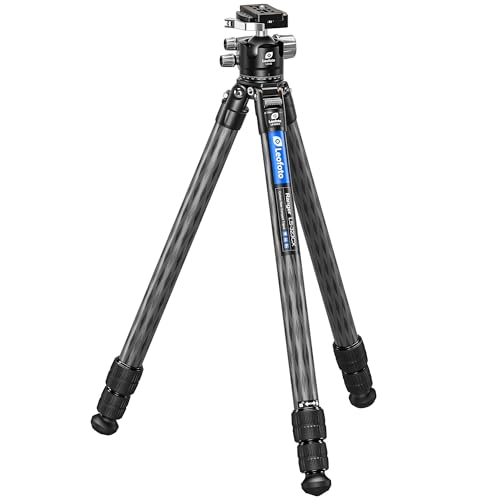 Leofoto Professional Camera Tripod, 63.4' Compact Carbon Fiber Tripod...