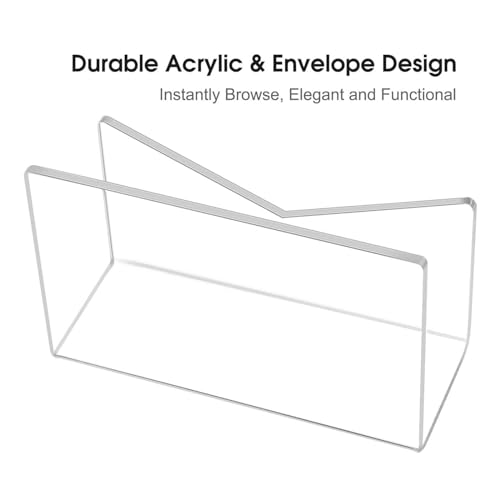 Mail Holder Desktop Letter Holder Book Transparent Sorting Rack File Holder Letter Rack for Countertop Office Classroom - Cosy Home Interiors Mail Holder Desktop Letter Holder Book Transparent Sorting Rack File Holder Letter Rack for Countertop Office Classroom - Image 4