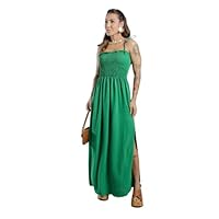 Vestido Feminino Moda Evangélica, Elegante, Casual (BR, Alfa, Único, Regular, Regular, Verde)