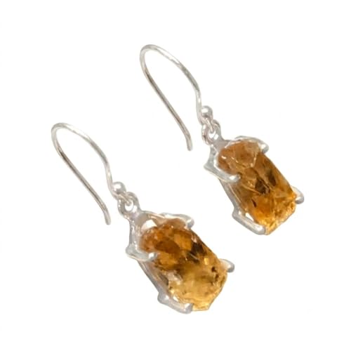 Natural Golden Citrine 925 Solid...