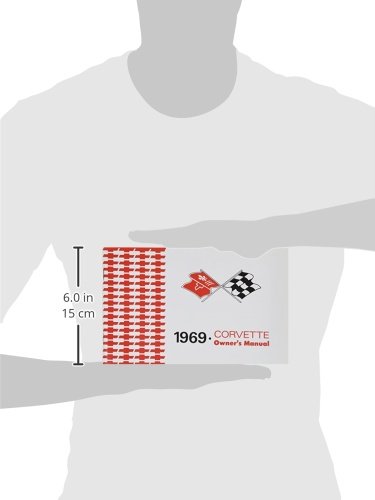 Image showing the dimensions of the 1969 Corvette Owner's Manual reprint