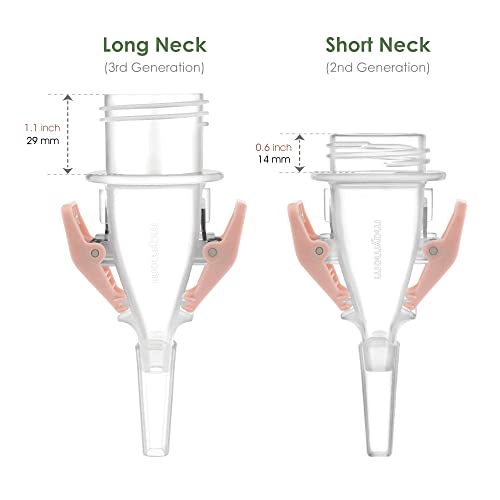 Image of Maymom 3rd Generation Narrow Neck Breastmilk Storage Bag Adapters Compatible with Medela Pumps (All), Selected Ameda Pumps to be Compatible with Lansinoh and Nuk Breastmilk Storage Bags