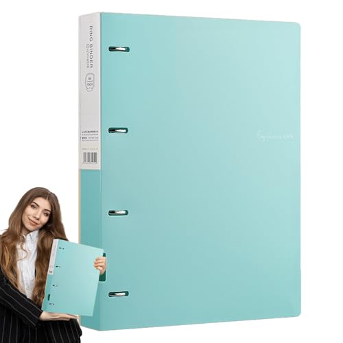Carpeta A4, organizador recargable de 4 agujeros, carpeta de almacenamiento de proyectos, de carpetas de archivos duradero, suministro de archivo multitema con divisores