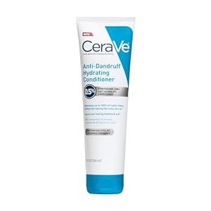 CeraVe Hydrating Anti Dandruff Conditioner, 0.5% Pyrithione Zinc Dandruff Treatment With Ceramides, Hyaluronic Acid & Niacinamide, Helps Eliminate Flakes & Reduce Itchy Scalp, Sulfate Free Conditioner