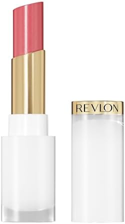 REVLON - Super Lustrous Glass Shine Balm, Hydrating Lipstick, Crystal Shine, with Hyaluronic Acid, Aloe and Rose Quartz, 006 Girly Swirly, 3 g