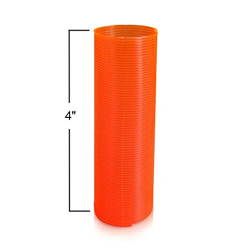 image for ArtCreativity Extra-Long Neon Mini Coil Springs- 12 Pack- 4 Inch Color