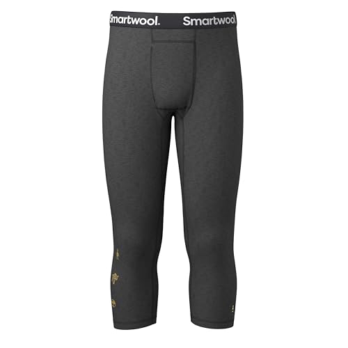 Smartwool Men's Classic Thermal Base Layer 3/4 Bottom – Best 3/4 Length Merino Wool Bottoms for Men