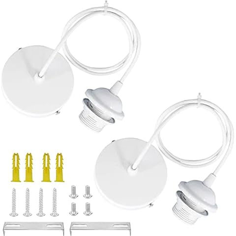 ZHIQIN 2 Pack E27 Pendant Light Fitting Cover