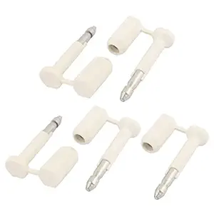 ELECTROPRIME 5 Pcs White Steel Stick Seal High Security Customs Container Lock Connector