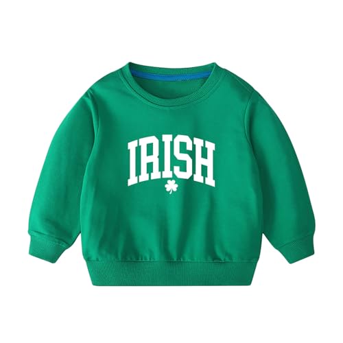 Patty Day's Shirt for Girls Casual Loose Fit Print Graphic Tops Long Sleeve Solid Child St Patrick Outfits 2-9 Years4