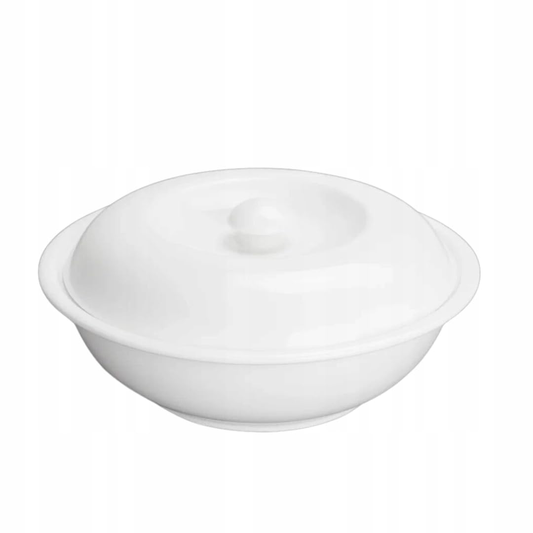 Wilmax – miska z porcelany – 1700 ml – salaterka – biała miska na przekąski, sałatkę – Ø 26 cm – miska na owoce – miska na musli – elegancka i odporna na zarysowania – idealna jako prezent