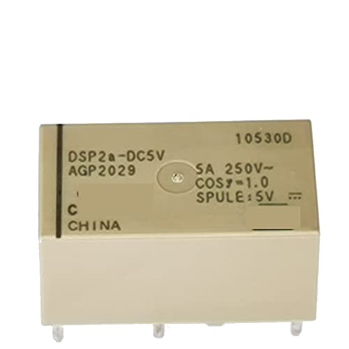 Relé DSP2a-DC5V de 6 pines y 5A para control de circuitos electrónicos 2