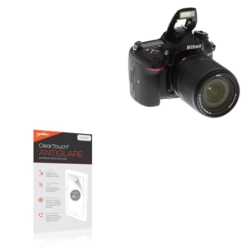 BoxWave Screen Protector Compatible with Nikon D7200 - ClearTouch Anti-Glare (2-Pack), Anti-Fingerprint Matte Film Skin
