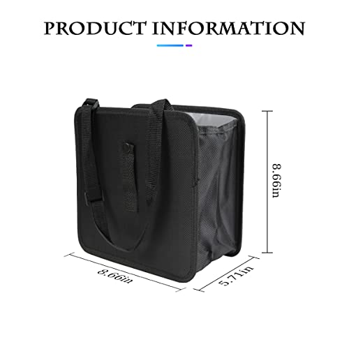 Image of Fekey&JF Foldable Waterproof Car Trash Can, Small | leakproof liner, hanging storage-bag design, fits most cars, SUVs, and trucks, car interior accessories