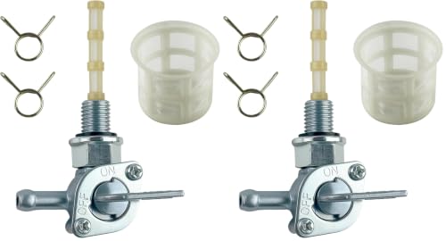 Image of YAMAKATO Generator Fuel Petcock Switch Gas Tank Shut Off Valve for Champion Firman Generac OH3384 Briggs & Stratton 310574GS 193272GS 204743GS Yamaha Honda M10 x 1.25mm 28-1783-V2 (Pack of 2)